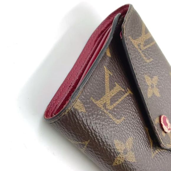 Louis Vuitton Portefeuille Victorine Monogram Monogram Fuchsia Leather X PVC - Picture 8 of 13